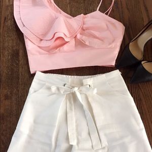 Shorts and crop top set